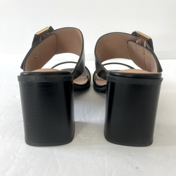 Journee Collection Women’s Junie Black Block Heel Sandals Shoes Size 8 NIB - Picture 9 of 11